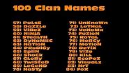 100 clan name ideas #2