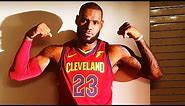 LeBron James Wears New Cavaliers Nike Jerseys For 2017-2018 NBA Season