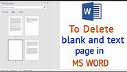 How to delete pages in ms word | 2 simple methods ⏩