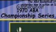 1970 ABA Finals Highlights Film Indiana Pacers defeat Los Angeles Stars