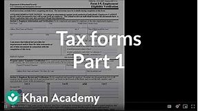 What are tax forms? (Part 1) | Taxes and tax forms | Financial literacy | Khan Academy