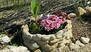 How to Build  Rustic Stone Planters for Your Garden