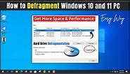How to Defrag Your Hard Drive in Windows 10 & 11| Disk Defragmentation Explained!