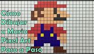 Cómo Dibujar a Mario en 8-bit o Pixel Art! TUTORIAL PASO A PASO