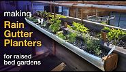 Making Rain Gutter Planters
