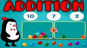 Addition With Manipulatives, Basic Math: Counting 1 - 15, Learning Game for Preschool Kids