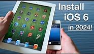 Easy way to INSTALL iOS 6 in 2024 and play old games! iPhone 5 iPad 4 - 100% working solution