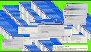 [GREEN SCREEN] Windows XP Error - VIRUS ERROR ☢ - FOOTAGE - SOUND