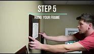 How to Hang a Frame that has a Saw Tooth Hanger