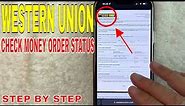 ✅ How To Check Western Union Money Order Status 🔴