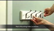 How To Install A Hook Rail For Coats & Hats