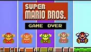 Evolution of Super Mario Bros. GAME OVER Screens