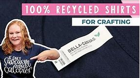 100% Recycled Shirts from BELLA+CANVAS (plus eco-crafting tips for you!)