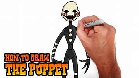 How to Draw The Puppet- Five Nights at Freddy's- Video Lesson