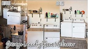 Garage Laundry Room Makeover
