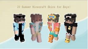 20 Summer Minecraft skins for Boys ! ☀️