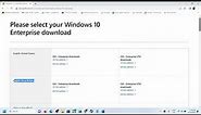 Where To Find The ISO Download File for Windows 10 Enterprise