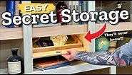 Making Hidden Storage Compartments || Next Level Cabinet Making