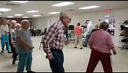 Senior citizen dance class