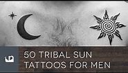 50 Tribal Sun Tattoos For Men