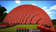 MINECRAFT ENORMOUS BALL OF 4,347,686 TNT EXPLOSION WITH AFTERMATH BIGGEST EVER