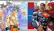 Goku VS Superman POWER LEVELS Over The Years - DBZ / DBS / SDBH