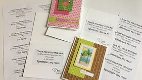 Finishing Off the Inside of Cards | Free Printable Jokes