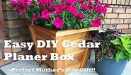 DIY Cedar Planter Box - How to Build - EASY Build!