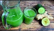 DETOX DRINK RECIPE || GREEN JUICE FOR DETOXING AND WEIGHT LOSS || TERRI-ANN’S KITCHEN