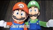 Mario + Luigi 15" Poseable Plush - The Super Mario Bros Movie (Jakks Pacific)