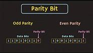 Error Detecting Code : Parity Explained | Odd Parity and Even Parity