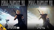 Final Fantasy VII Remake Intergrade PS5 vs PS4Pro | Direct Comparison
