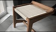 How to make cantilever stool. Woven seat. How to weaving.