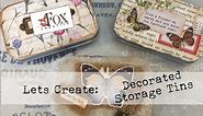 Easy Decorated Storage Tins
