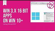 Easily run 16 bit apps in Windows 10/11 with WineVDM (no VM!)