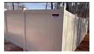 Tan Vinyl 6’ Privacy Fence Install | Diversified Fence Builders, Inc.