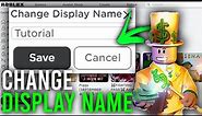 How To Change Display Name In Roblox (Full Guide) | Change Roblox Display Name