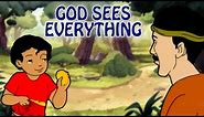 God Sees Everything | Moral Values And Moral Lessons For Kids In English | Cartoon Stories For Kids