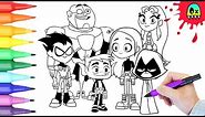 Coloring Pages Teen Titans Go I Coloring Videos for Kids