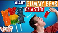 GIANT Gummy Bear on a Stick = 88 regular gummy bears