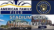 Milwaukee Brewers Stadium Tour of American Family Field on the Main Field Level - 100 Level