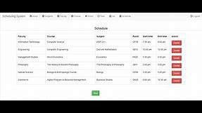 Simple Scheduling System in PHP | Source code and Projects | Review