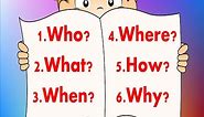 6 Questions | Fun Reading & Writing Comprehension Strategy For Kids | Jack Hartmann