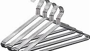 MISSLO 20 Pack Metal Hangers Heavy Duty Stainless Steel Hangers for Clothes Closet Coat Clothing Suit Shirt, 16.4 Inch