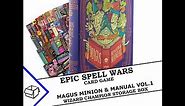 Epic Spell Wars of the Battle Wizards: Spellbook cards and Storage box