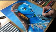 Drawing Neytiri from Avatar - Time-lapse | Artology