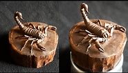 Wood Carving - Small wood scorpion sculpture is easy | DIY