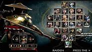 MORTAL KOMBAT 11 - All Characters FULL ROSTER (All 25 Characters + Costumes) MK11 2019