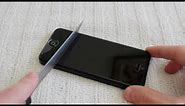 iPhone 5 Knife Screen Scratch Test - Spigen Screen Protector Review -