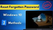 How to Reset Windows 10 Forgotten Password Without losing Data
